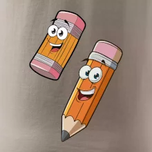 Parové tričko - Ceruzka a guma