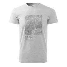 Smrk - vrstevnice v obdĺžniku