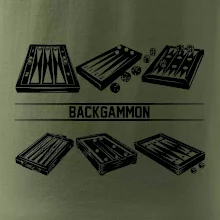 Backgammon čierny set Backgammon čierny set