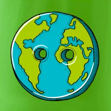 Planéta krajiny gombík (Pecka design)