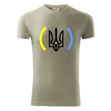 Ukrajina trojzubec s farbami Ukrajina trojzubec s farbami