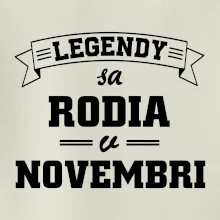 Legendy sa rodia v novembri