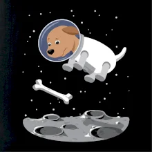 Pes vo vesmíre  (Hana-creative)