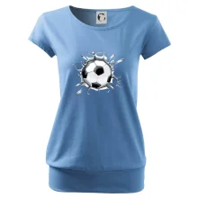 Futbalová lopta v triku Futbalová lopta v triku