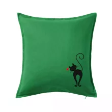 Zamilovaná mačka zozadu