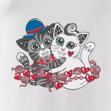 Mačky v objatí (Pecka design)
