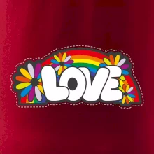 Love s dúhou v pozadí