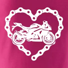 Moto srdce reťaz - superšport Moto srdce reťaz - superšport