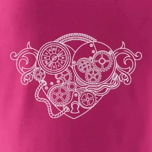 Steampunk srdce kreslené