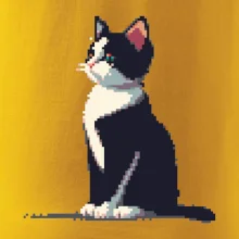 Mourovatá mačka pixel