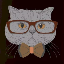 Hipster britská modrá