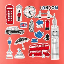 Velká Británie - kreslené ikonky