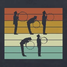 Vintage bubeník pochod