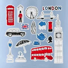Velká Británie - kreslené ikonky