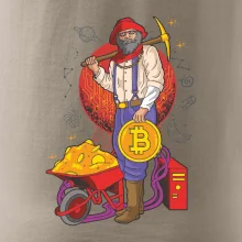 Baník ťaží Bitcoiny