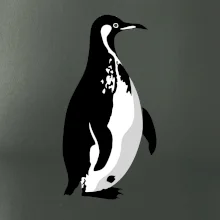 Tučniak čiernobiely z boku