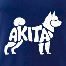 Akita Inu - Nápis v tele