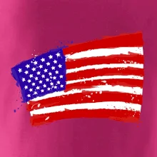 Americká vlajka ohnutá