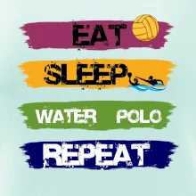 Eat sleep watter polo farebné