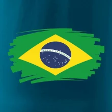 Brazília vlajka štetkou