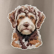 Lagotto romagnolo vyšívaná hlava na prsníku