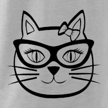Mačacie dievča s okuliarmi