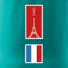 Paríž známka farebná