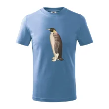 Tučniak kreslený vodovými farbami