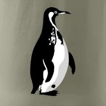 Tučniak čiernobiely z boku