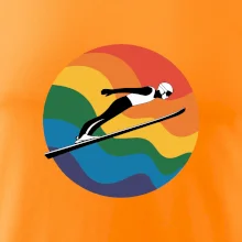 Skokan na lyžiach v kruhu