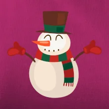 Vianočný snehuliak