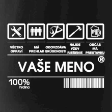 Vaše meno - čiarový kód