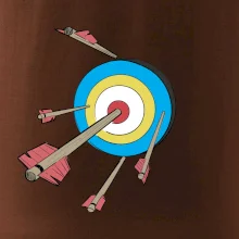 Šípy vo farebnom terči