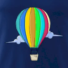 Teplovzdušný balón v oblakoch