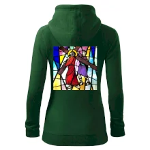 Vitráž - Ježiš a kríž