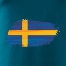 Švédska vlajka kreslená