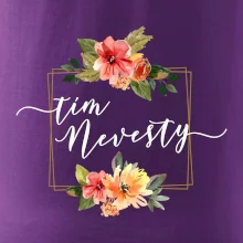 Tím nevesty štvorec oranžový