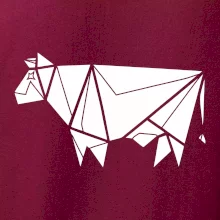 Origami krava z boku