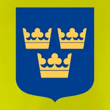 Švédsky znak tri korunky na prsník