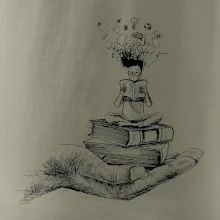 Čitateľ - ruka kreslená Čitateľ - ruka kreslená