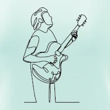 Gitarista jedným ťahom