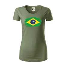 Brazília vlajka štetkou