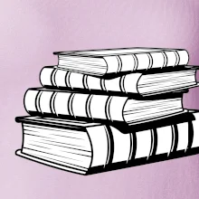 Knihy čiernobiele na sebe