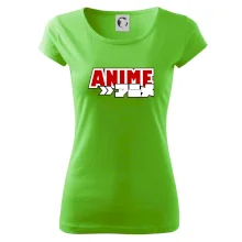 Anime nápis červený