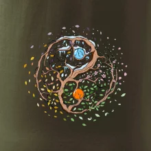 Yin & Yang strom - zima, leto Yin & Yang strom - zima, leto