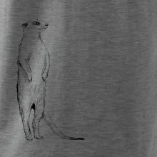 Surikata čierna kresba