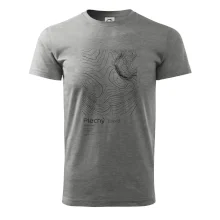 Plechý - vrstevnice v obdĺžniku