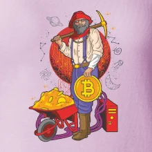 Baník ťaží Bitcoiny