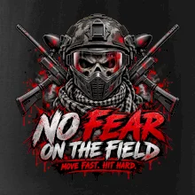 Lebka bojovníka – No Fear paintball