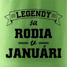 Legendy sa rodia v januári